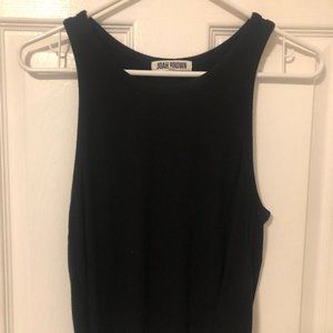 JOAH BROWN Ribbed Black Tank Top (S/M)